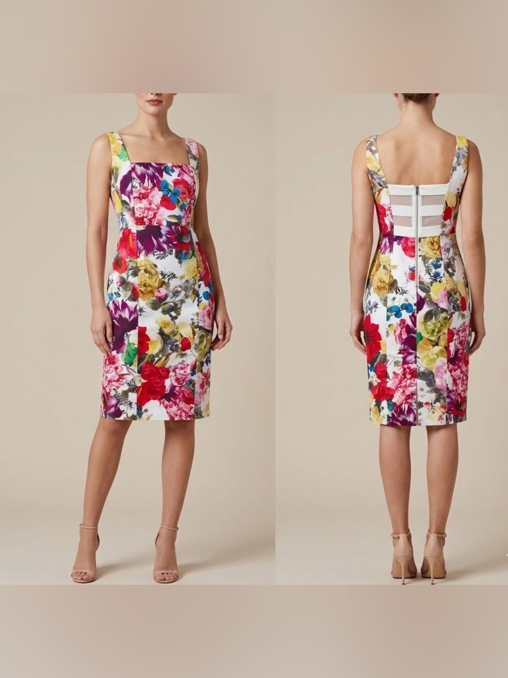 Alice + Olivia  NATALEE Women’s Floral Sheath Dress  Size 6